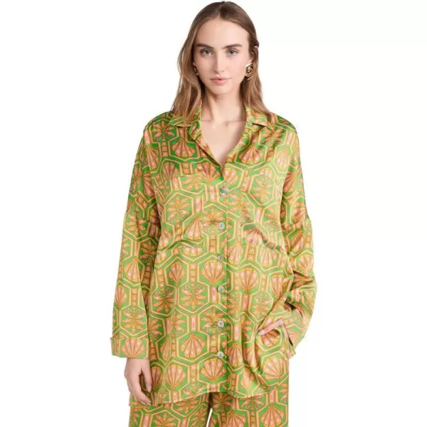 Show Me Your Mumu womens Johns Button DownPalm Deco