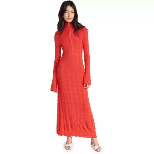 Simon Miller Womens Embossed Knit Zumi DressMod Orange