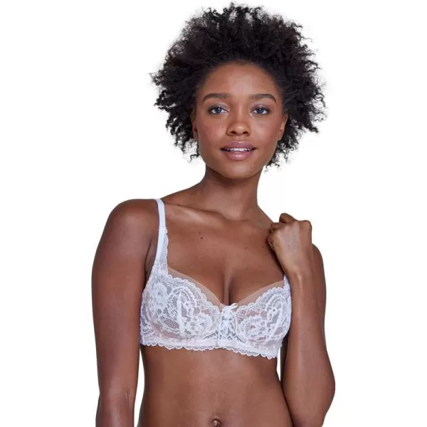 Skarlett Blue Womens Minx Unlined Balconette Bra 1733100WhiteNylon