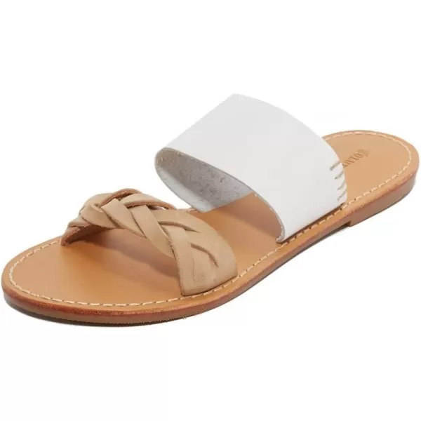 Soludos Braided Slide Sandal Acorn BrownWhite