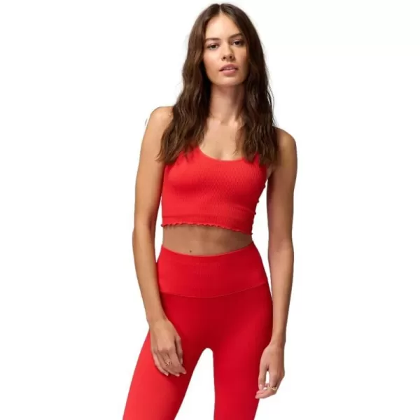 Spiritual Gangster Womens Amor Crop TankRuby Red