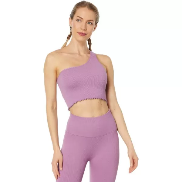 Spiritual Gangster Womens Luna One Shoulder Seamless TankAmethyst