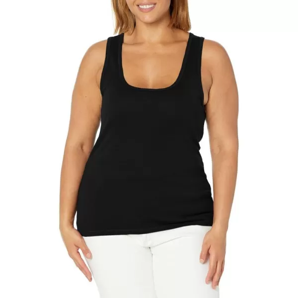 Splendid Womens 1x1 Rib Sleeveless Tank TopBlack