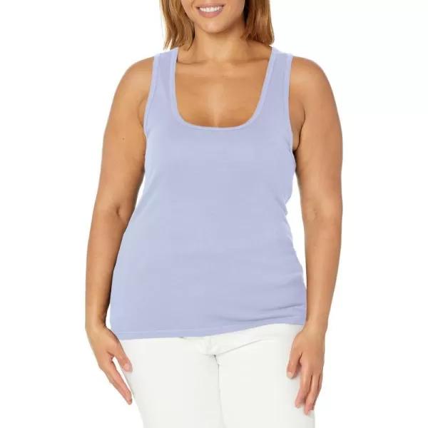 Splendid Womens 1x1 Rib Sleeveless Tank TopClear Sky Blue