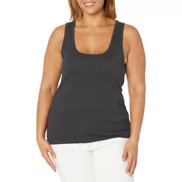 Splendid Womens 1x1 Rib Sleeveless Tank TopCoal