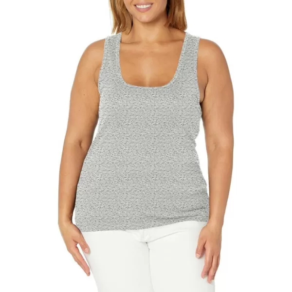 Splendid Womens 1x1 Rib Sleeveless Tank TopGravel Heather Grey