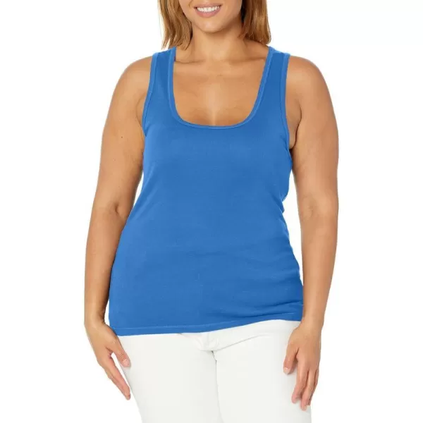 Splendid Womens 1x1 Rib Sleeveless Tank TopHeritage Blue