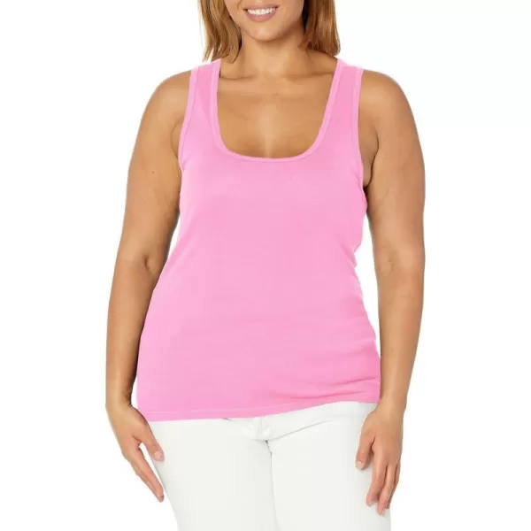 Splendid Womens 1x1 Rib Sleeveless Tank TopPink Glow