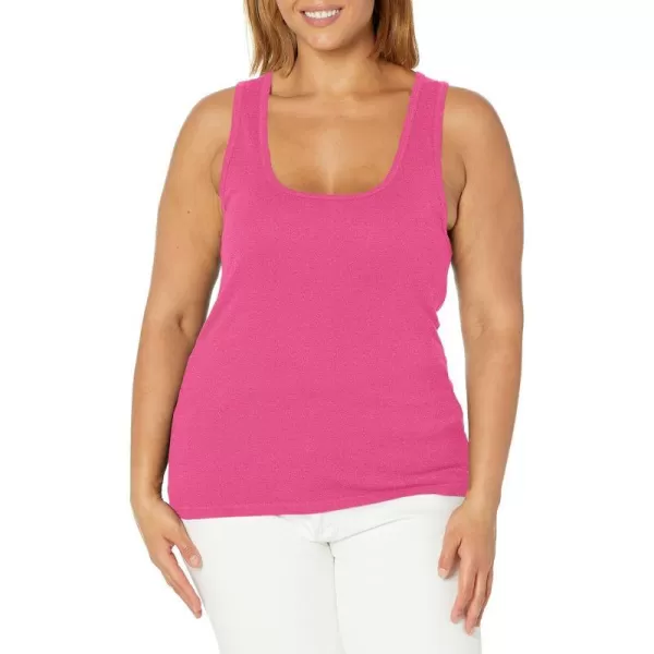 Splendid Womens 1x1 Rib Sleeveless Tank TopPink Nebula