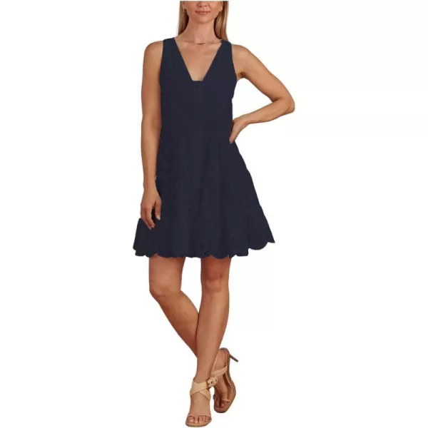 Splendid Womens Birdie Eyelet DressNavy