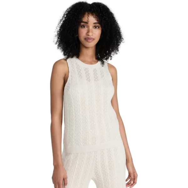 Splendid Womens Cosette Crochet TankNatural