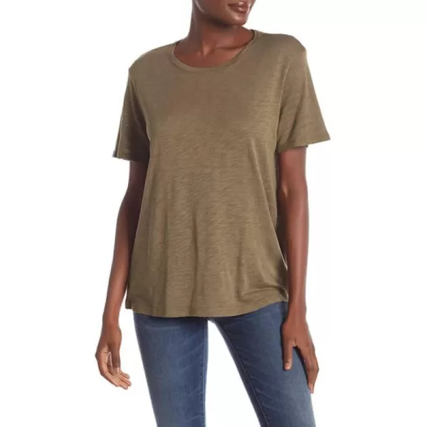 Splendid Womens Crewneck Short Sleeve Tee TShirtMilitary Olive