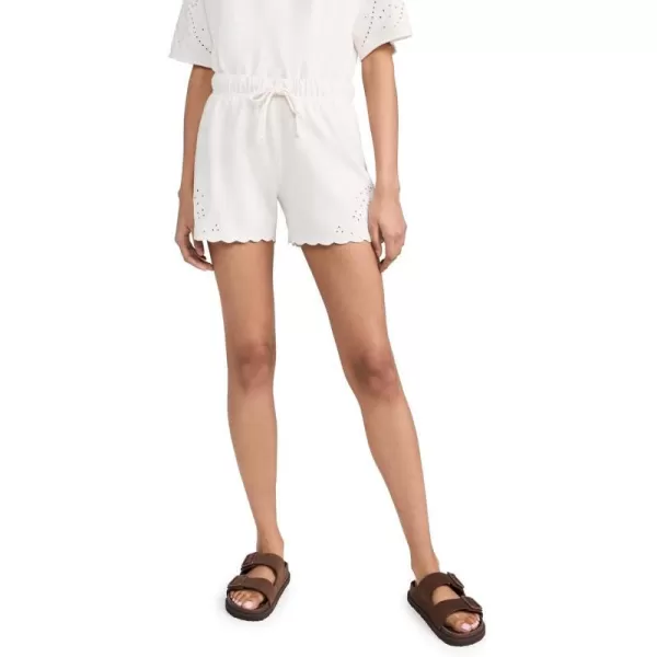 Splendid Womens Raylee Embroidered ShortsMoonstone