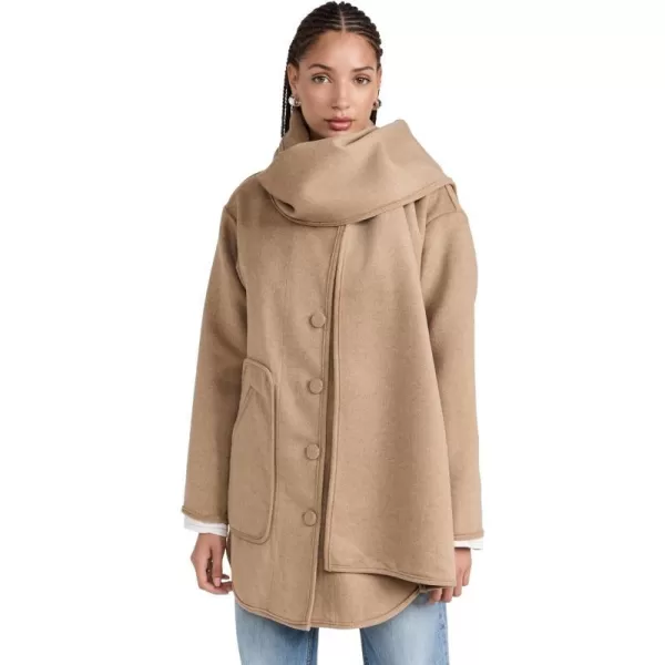 Splendid Womens x Cella Jane Scarf CoatHeather Camel