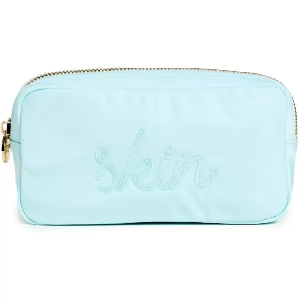 Stoney Clover Lane Womens Sky Skin Embroidered Small Pouch Sky Blue One SizeSky