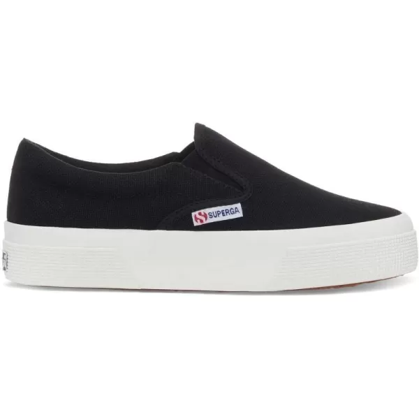 Superga Womens 2740 Platform SlipOn SneakersBlackF Avorio