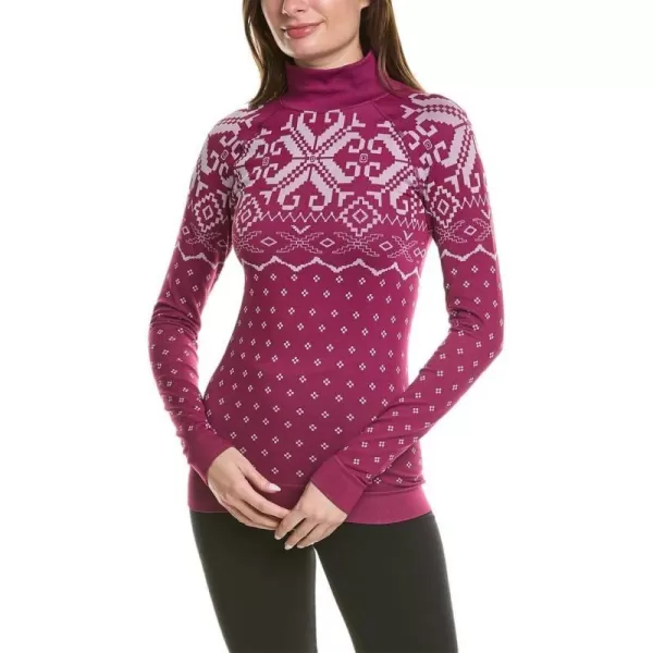 Sweaty Betty Womens Modal Fairisle Base Layer TopAmaranth Pink