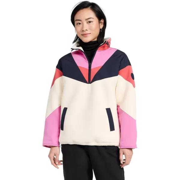 Sweaty Betty Womens Retrogade Colour Block Half Zip SweatshirtStudio White Color Block