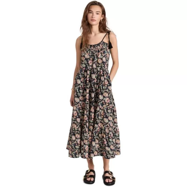 THE GREAT Womens The Breeze DressBlack Paisley Floral