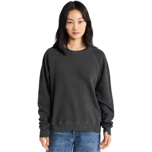 THE GREAT Womens The College SweatshirtWashed Black