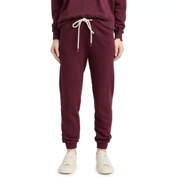 THE GREAT Womens The Cropped SweatpantsMulled Wine