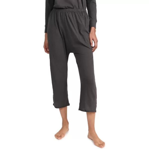 THE GREAT Womens The Lounge Crop PantsWashed Black