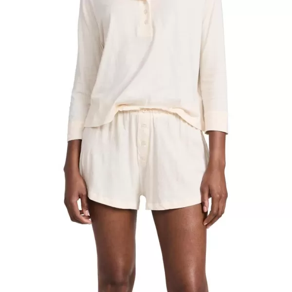 THE GREAT Womens The Tap ShortsWashed White