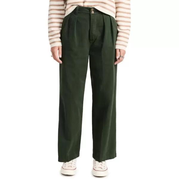 THE GREAT Womens The Town PantsDark Forest