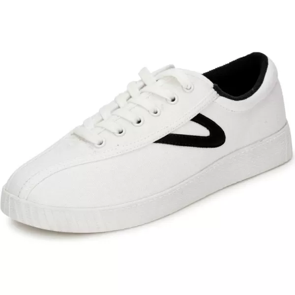 TRETORN Womens Nylite Plus Canvas SneakersWhiteBlack