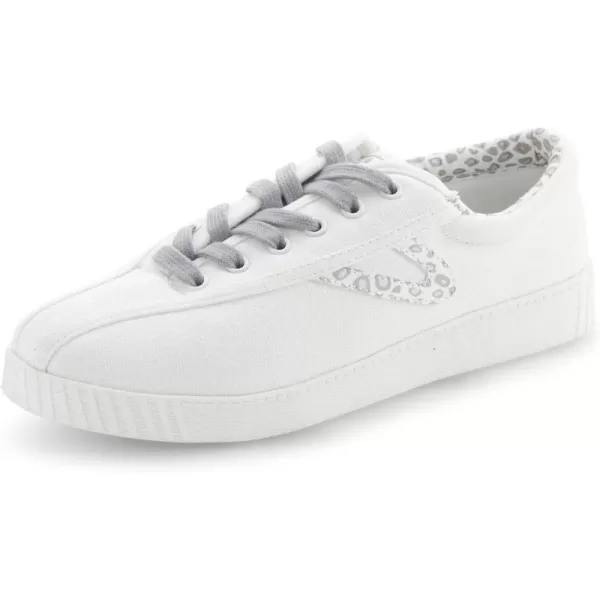 TRETORN Womens Nylite Plus Canvas SneakersWhiteLeopard