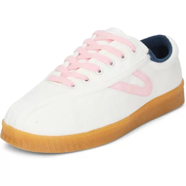 TRETORN Womens Nylite Plus Canvas SneakersWhitePinkNavy