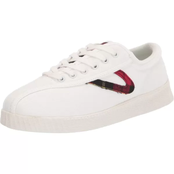 TRETORN Womens Nylite Plus Canvas SneakersWhiteRed Plaid