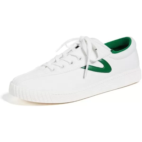 TRETORN Womens Nylite Plus Canvas SneakersWhiteWhiteGreen