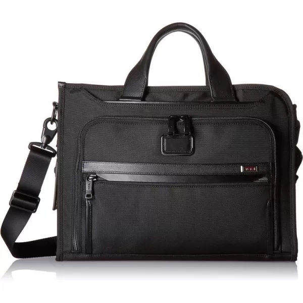 TUMI  Alpha 3 Slim Deluxe Portfolio Bag  Organizer Briefcase for Men and WomenBlack Black 193911tcx