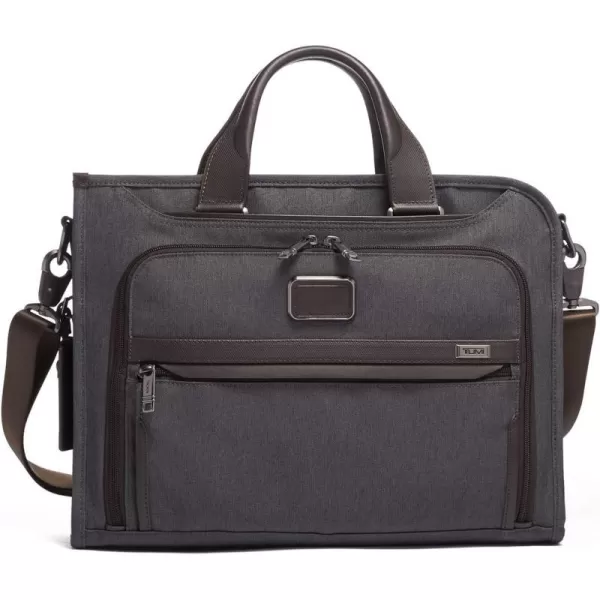 TUMI  Alpha 3 Slim Deluxe Portfolio Bag  Organizer Briefcase for Men and WomenGreyanthracite