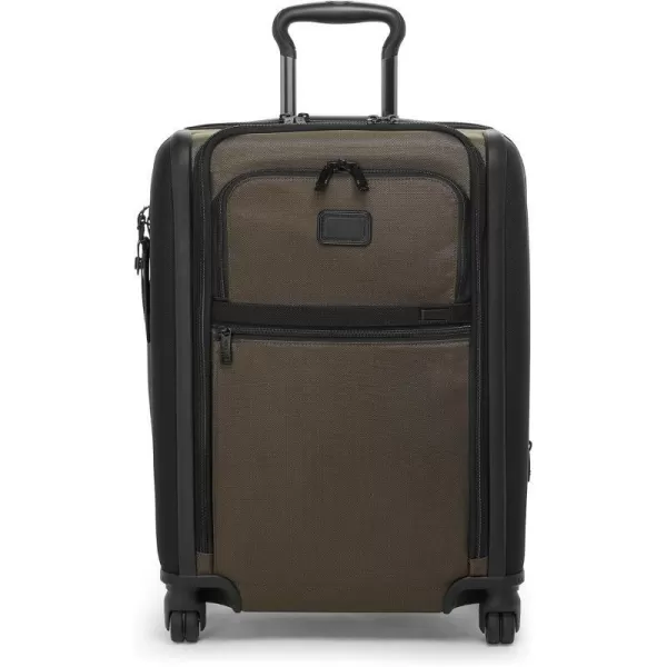 TUMI  Alpha Continental Dual Access 4Wheeled CarryOn Luggage  Rolling Suitcase for Men and Women  Luggage CarryOn with 4 Spinner Wheels  Rolling Luggage with Security ZippersOlive Night