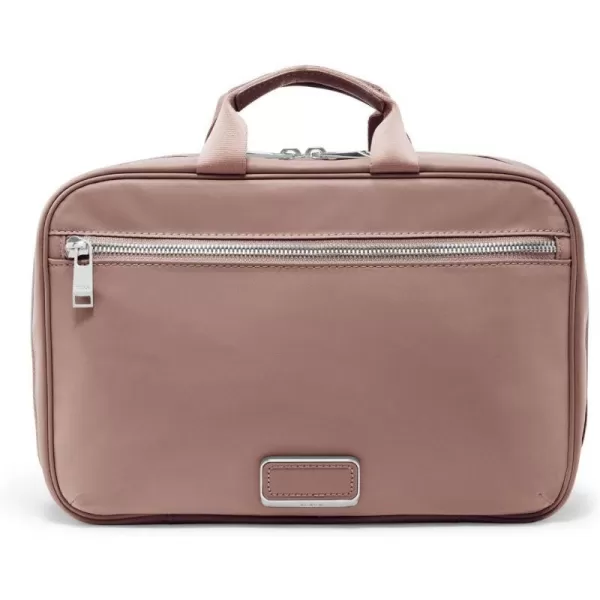 TUMI  Voyageur Madeline Cosmetic Bag  Makeup Case Organizers for Travel  Make Up Bag for Packing  Pack Flat Cosmetics BagLight Mauve