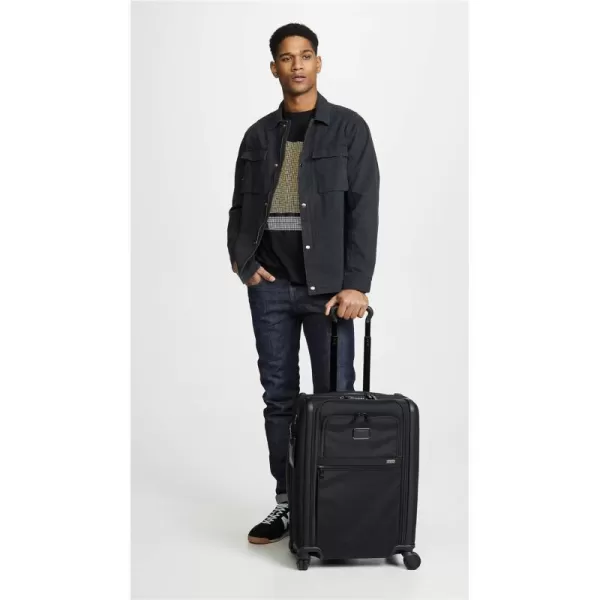 TUMI Alpha Continental Dual Access 4 Wheel Carry On Suitcase Black One SizeTUMI Alpha Continental Dual Access 4 Wheel Carry On Suitcase Black One Size