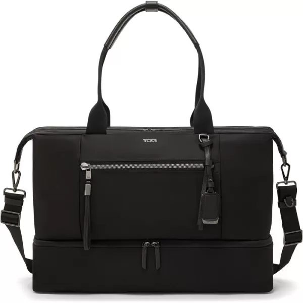 TUMI Voyageur Contine Weekender  Weekender Bag for Travel Business  Travel Weekender for Women amp Men  Black amp GunmetalBlackGunmetal