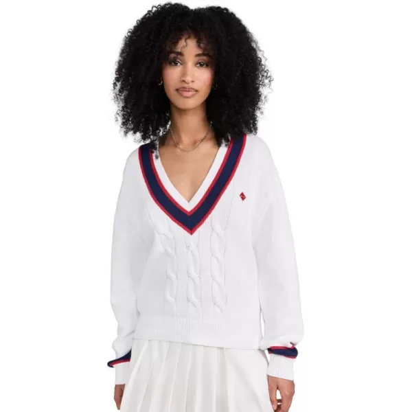 The Upside Womens Deuce Sonny Knit SweaterWhite