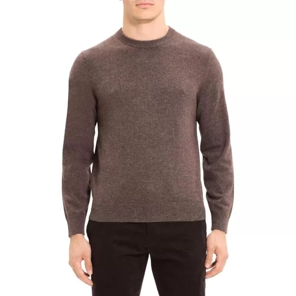 Theory Mens Hilles Crew B Cashmere SweaterPeat Heather