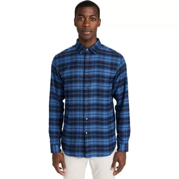 Theory Mens Irving Garda Check ShirtBaltic Multi