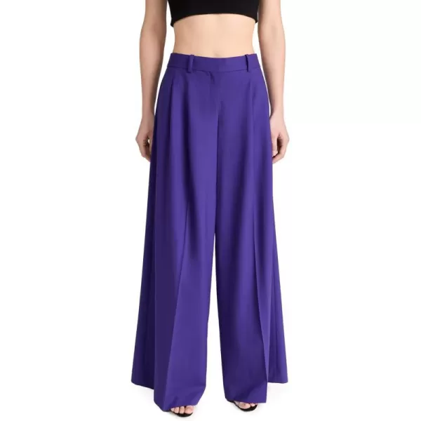 Theory Womens Low Rise Pleated PantsBlue Iris