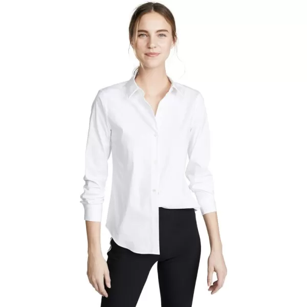 Theory Womens Luxe Tenia Button Down BlouseWhite