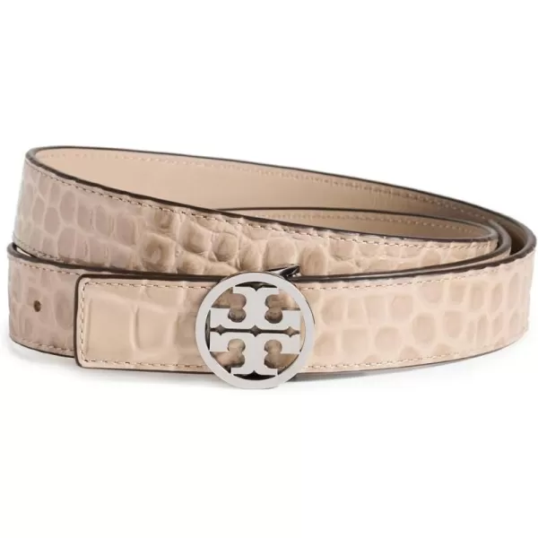 Tory Burch Womens 1 Croc Miller BeltTerreSilver