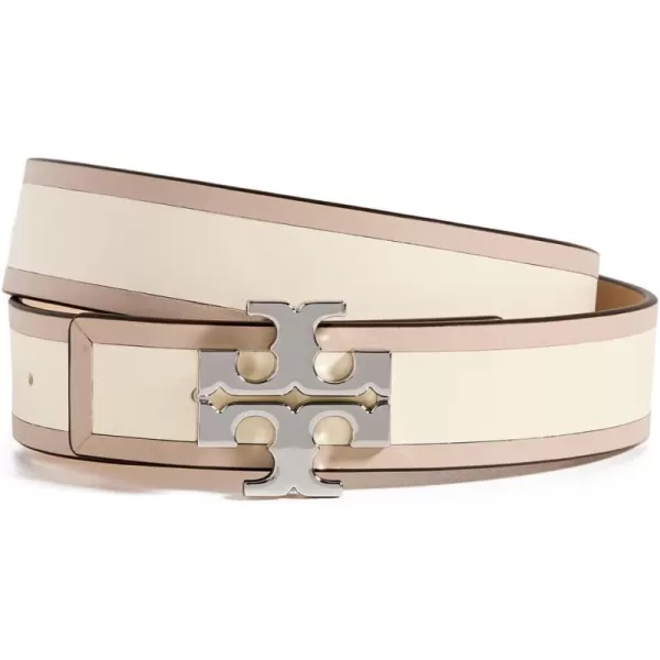 Tory Burch Womens 125 Eleanor Colorblock BeltNew IvoryLongan