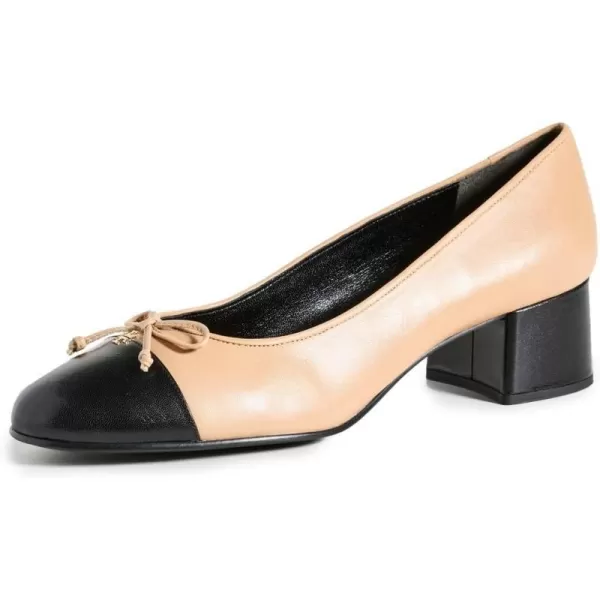 Tory Burch Womens Bow Ballet Pumps 45mmGinger ShortbreadBlack