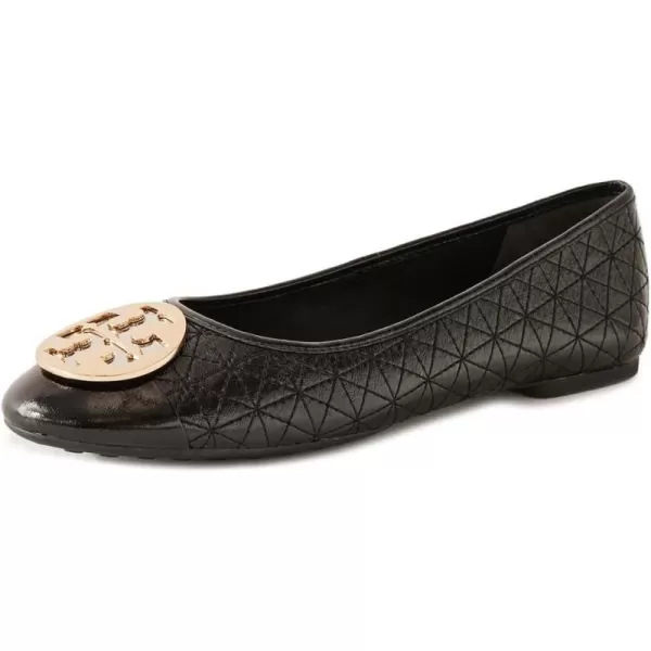 Tory Burch Womens Claire Quilted Ballet FlatsPerfect Black