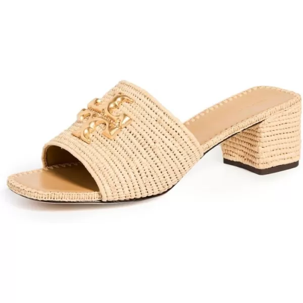 Tory Burch Womens Eleanor Raffia Mules 55mmNatural