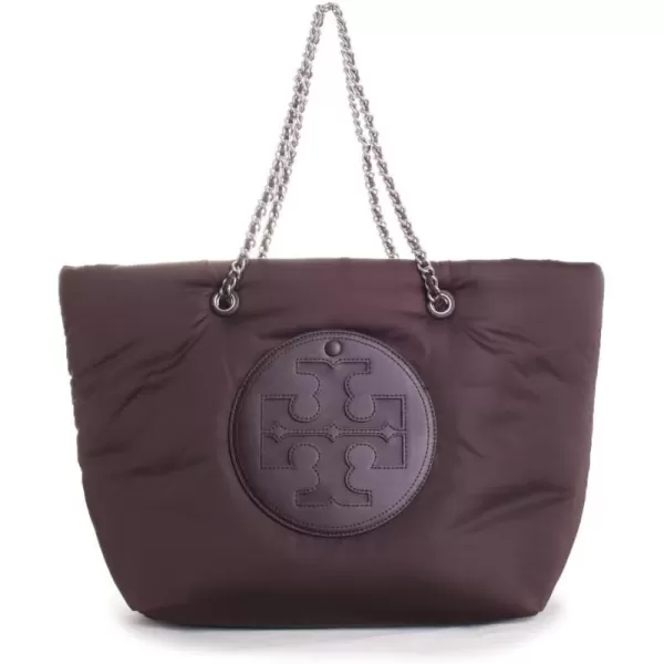 Tory Burch Womens Ella Puffy Chain ToteTempranillo